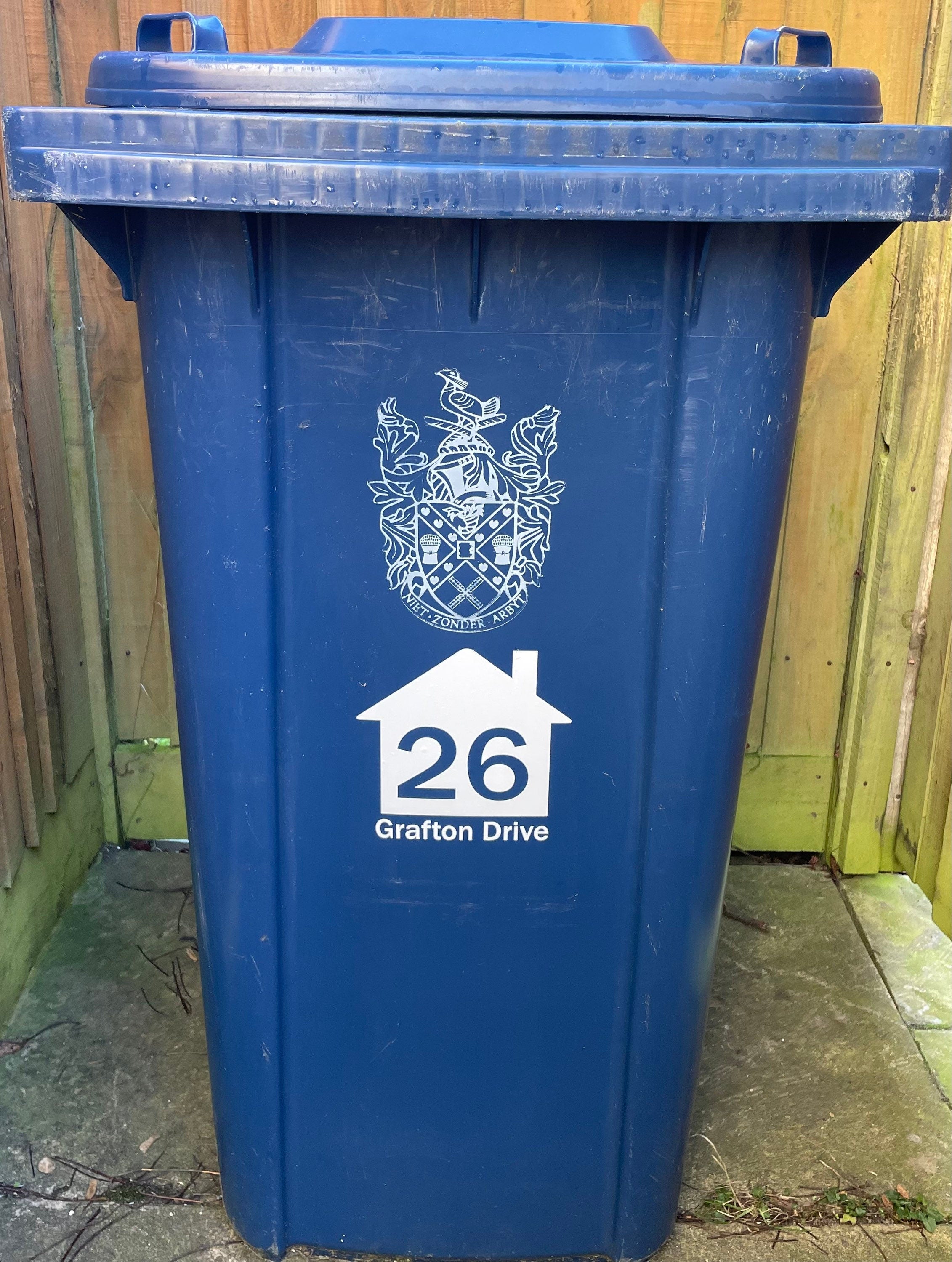 Custom Wheelie Bin Stickers: Personalized Waste & Recycling Decals