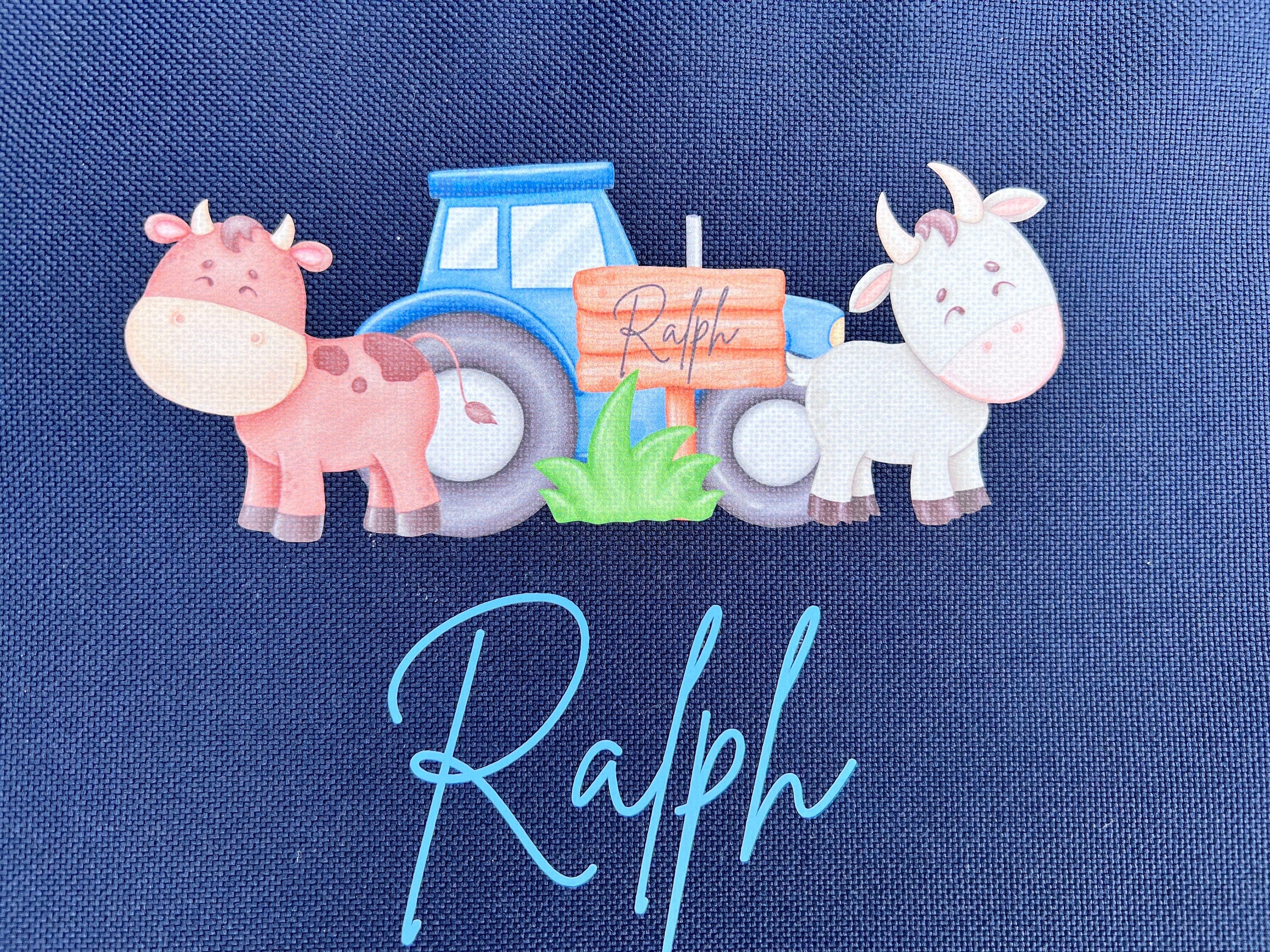 Personalized Farmyard Accessory Bag: Baby Changing Kit Zip Pouch