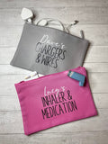 Personalized Zip Pouch Bag: Nappy & Accessory Organizer