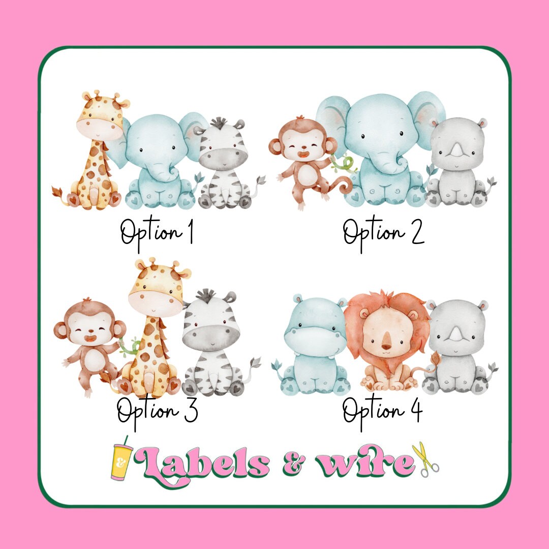 Personalized Safari Toddler Backpack: Children's Nursery School Bag