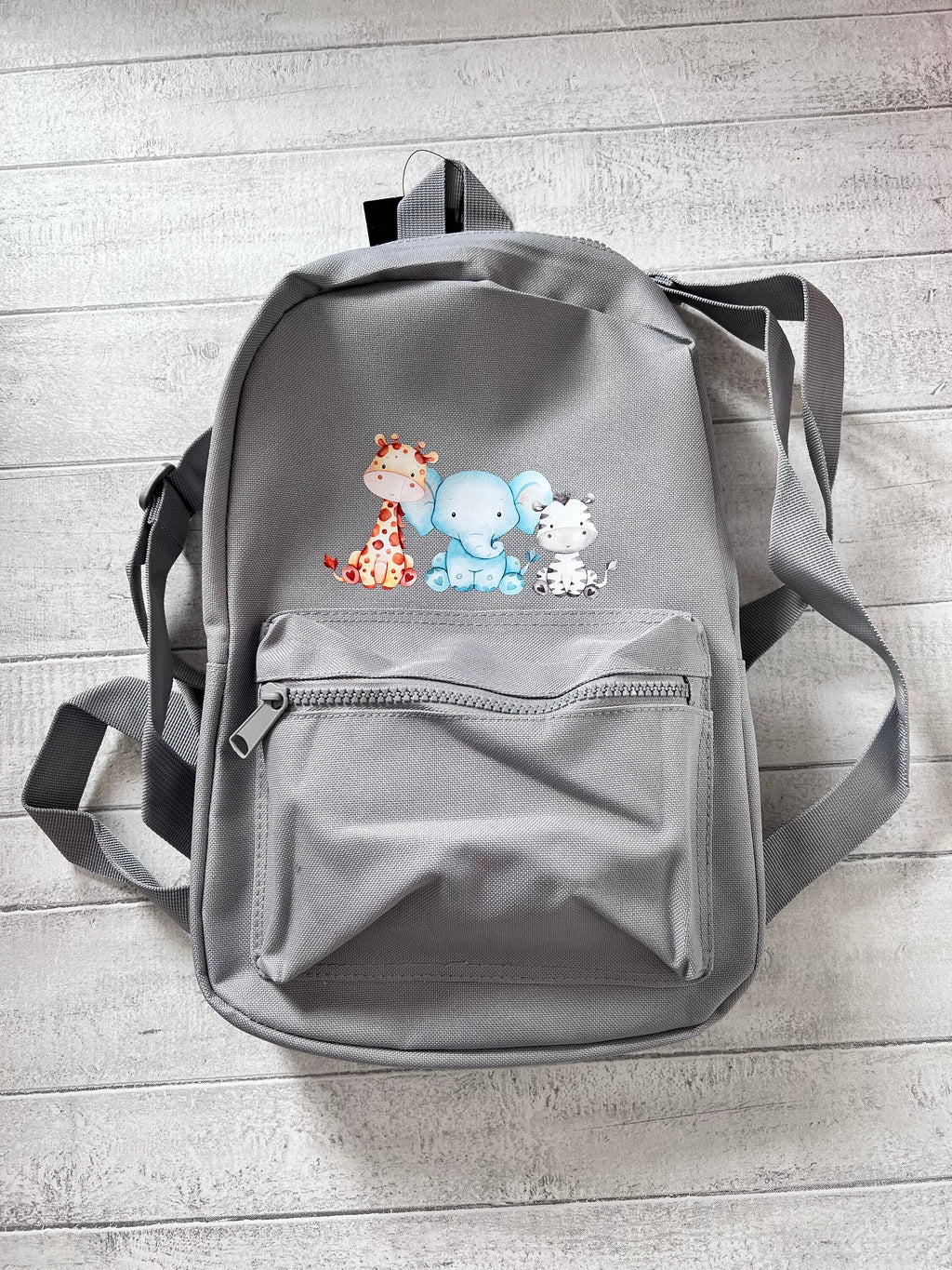 Personalized Safari Toddler Backpack: Children's Nursery School Bag