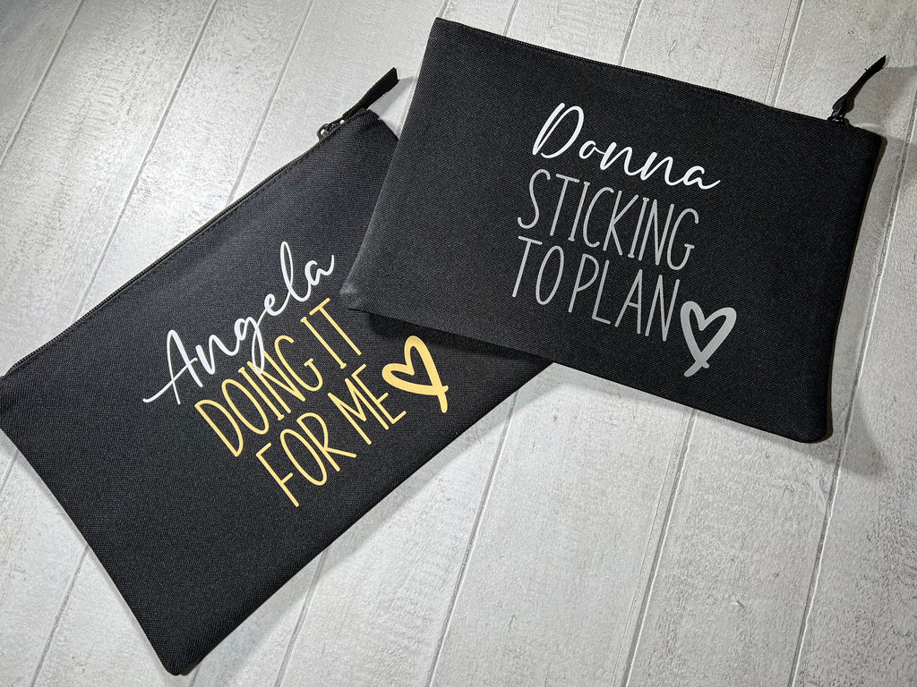 Personalized Zip Pouch Bag: Nappy & Accessory Organizer