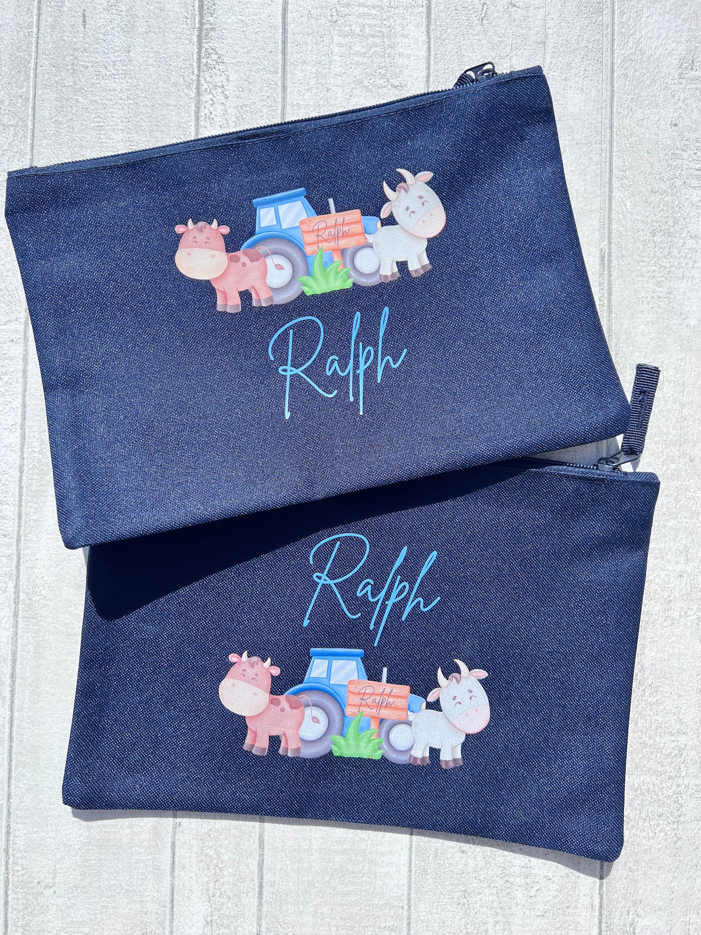 Personalized Farmyard Accessory Bag: Baby Changing Kit Zip Pouch