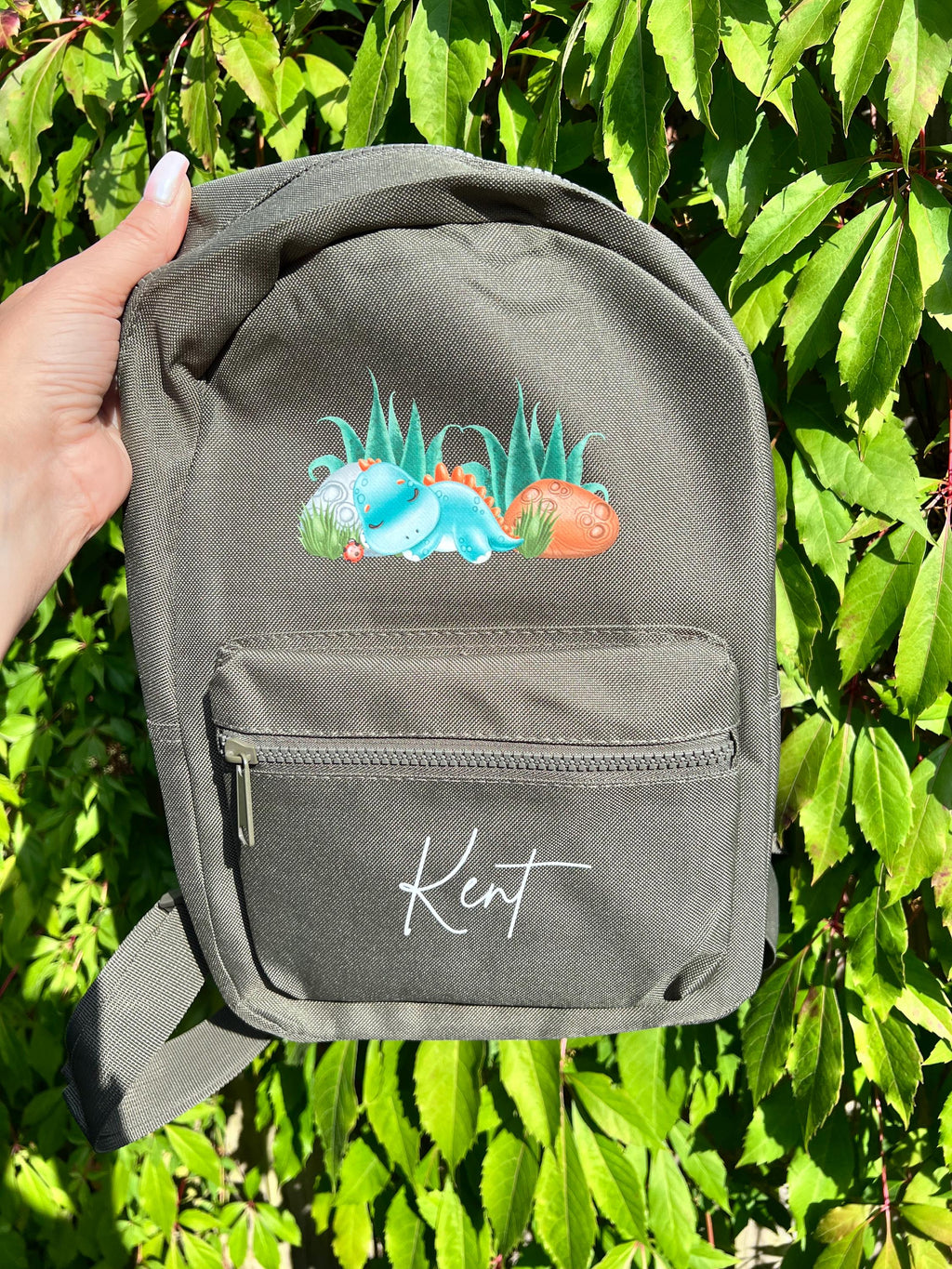 Personalized Dinosaur Backpack: Toddler School Rucksack