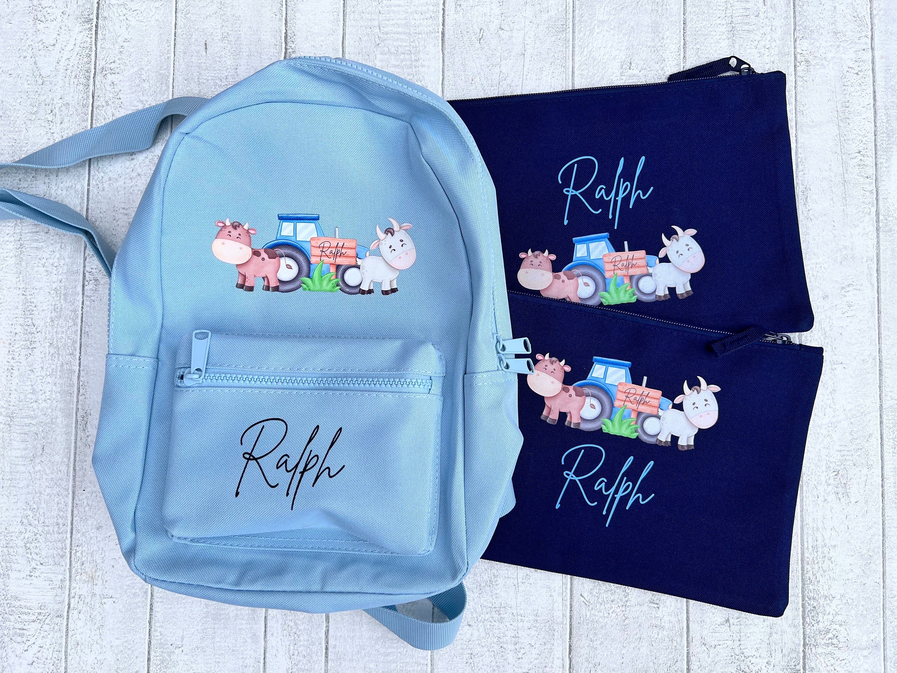 Personalized Farmyard Accessory Bag: Baby Changing Kit Zip Pouch