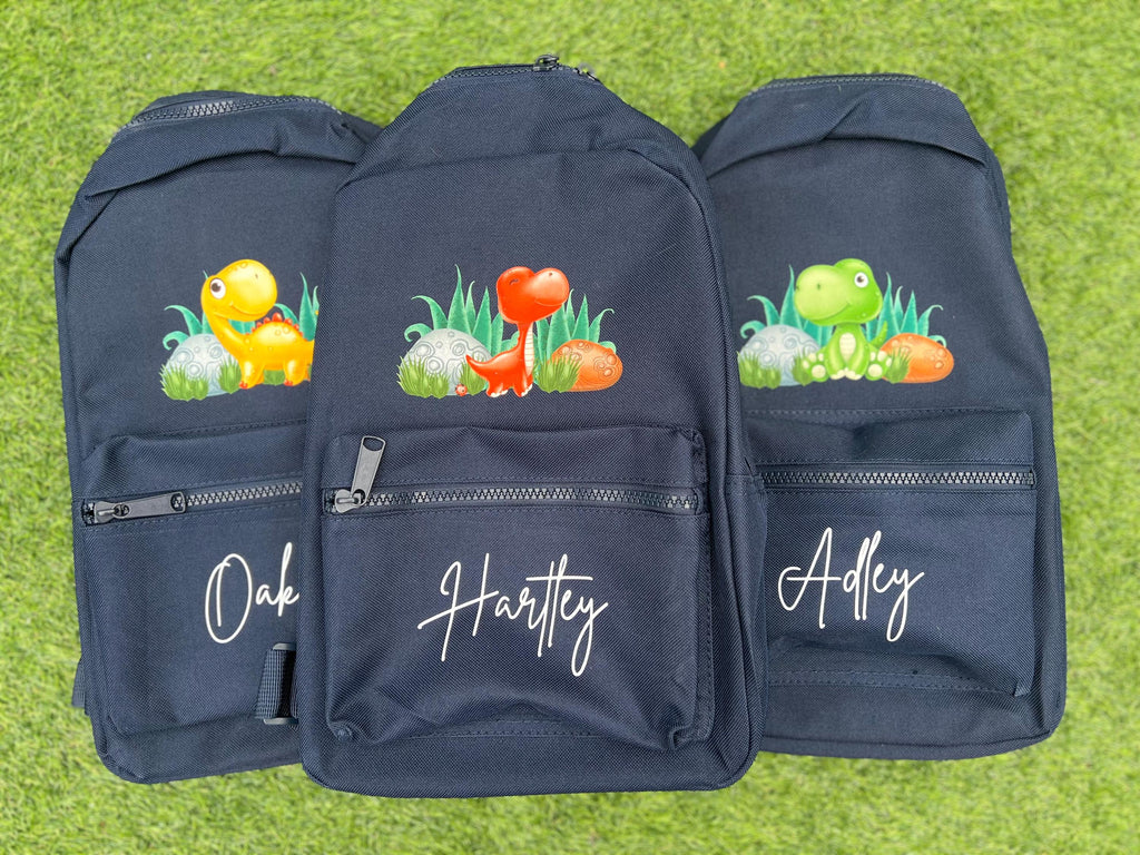 Personalized Dinosaur Backpack: Toddler School Rucksack